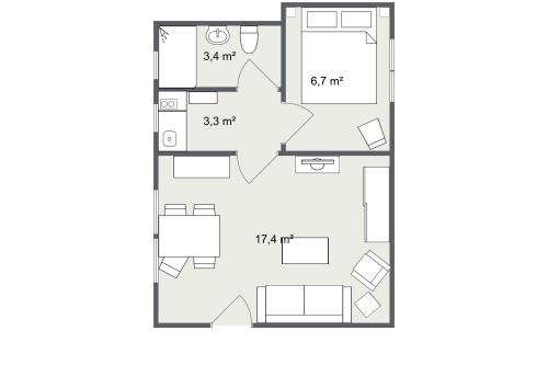 Spiekeroog Ferienwohnung Hotel Zur alten Inselkirche  "FeWo´s" - Rotkehlchen - Ausstattung 5