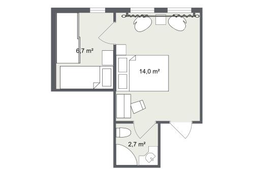Spiekeroog Hotel-garni Hotel Zur alten Inselkirche - Zimmer 3 - Ausstattung 5