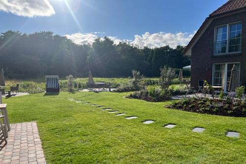 Spiekeroog Ferienwohnung Huus Wester-Tuun - Foto vom Garten
