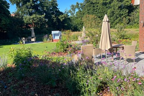 Spiekeroog Ferienwohnung Huus Wester-Tuun - Foto vom Garten