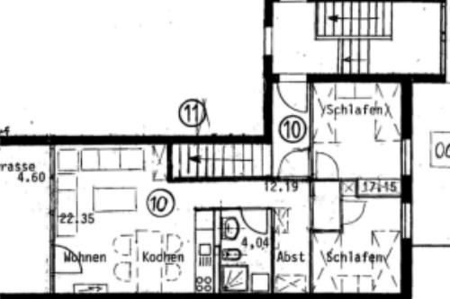 Spiekeroog Ferienwohnung Kamphuus Kajüte - 10/4 - Grundriss Kajüte