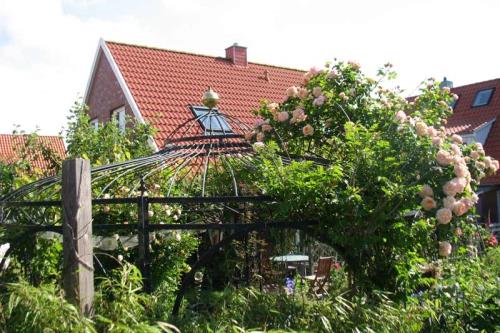 Spiekeroog Ferienwohnung Lütt Paradies - Haus vom Garten gesehen