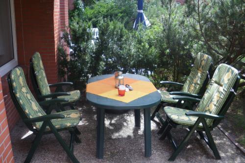 Spiekeroog Ferienwohnung Picks Logierhaus, Neubau App. N3 - Terrasse