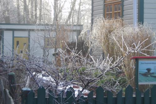 Spiekeroog Ferienhaus Posaunenhaus - 1 - Im Hintergrund der Schuppen