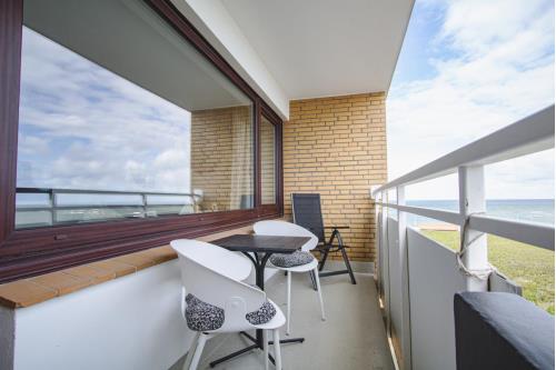 Sylt Ferienwohnung Appartement Meeresleuchten - Balkon Norden