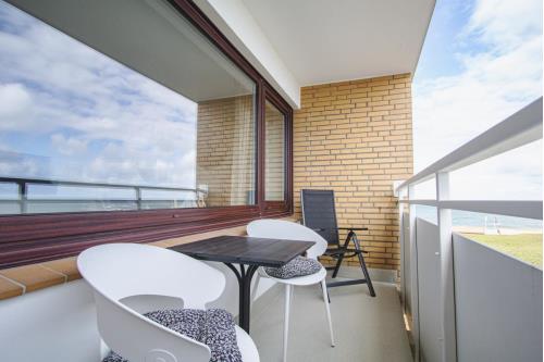 Sylt Ferienwohnung Appartement Meeresleuchten - Balkon Norden