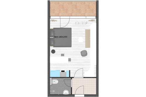 Sylt Ferienwohnung Haus Groth - Appartement Frische Brise - Grundriss