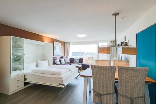 Sylt Ferienwohnung Haus Hanseat - Appartement Kröger - Wohn-& Schlafbereich